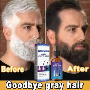 Natural Anti Gray Hair Serum | Nourishing Hair Care Remedy - Repair White & Darkening Hair