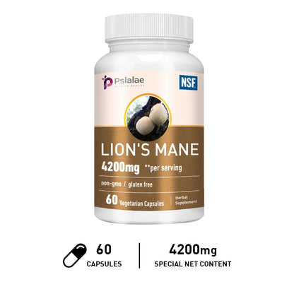 Lions Mane -  Relieve Stress, Immune System Health, Improve Memory, Protect Brain Nerves