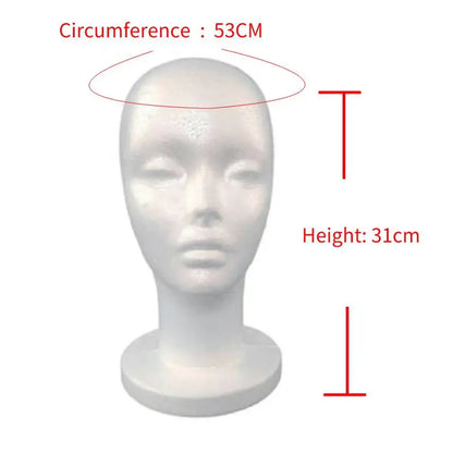 Wig Stands Female Mannequin Head with Tripod Stand Model Practical Dummy Foam Head Lightweight Durable Portable Wig Head