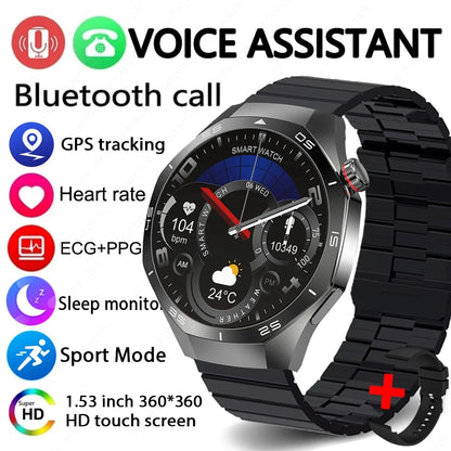 2025 NEW Watch GT5 PRO Smartwatch GPS Motion Trajectory HD Screen Bluetooth Call NFC Men Smart Watch Outdoor Sport Watches Men