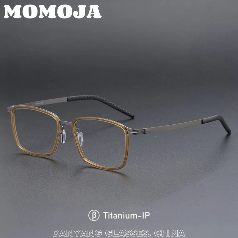 Linde Replica Classic Circular Frame Eyeglasses Prescription Titanium Alloy Eyewear Comfortable Reading Myopia Glasses 698009