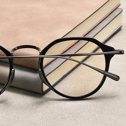 Plate Titanium Eyeglass Frame Retro Multilateral Men's And Women's Eyeglass Frame Light Luxury Optical Prescription Frame K1113