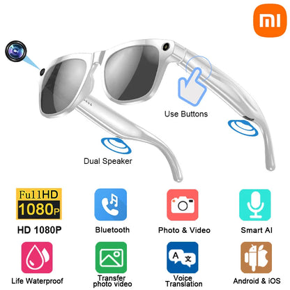 Xiaomi Fashion AI 100MP Camera Smart Glasses Waterproof Bluetooth Call Playing Music Smart Glasses Identify Pictures Use ChatGPT