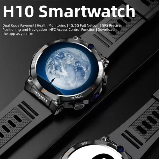 H10 Smart Watch4GNet Global WIFI with Multifunctional Sports Round Screen Smartwatch NFC Positioning for Fitness Tracker