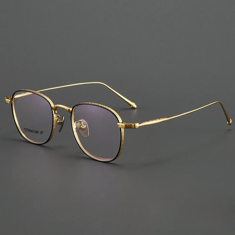 New Pure Titanium Women's Glasses Frame Retro Square Frame Myopia Glasses Frame Ultra-light Optical Prescription Glasses For Men