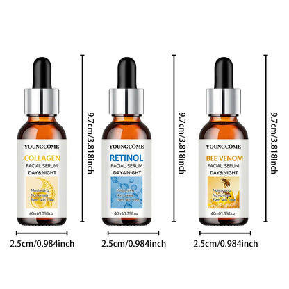 ﻿3Pcs/set Wrinkle Remover Face Serum Lifting Firming Fade Fine Lines Anti-aging Essence Whitening Brighten Skin Care