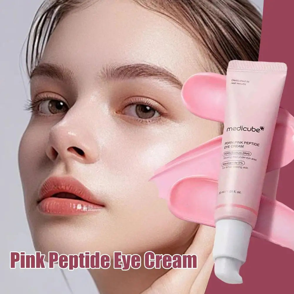 Pink Peptide Eye Cream Retinol Brightening Firming deeply repairs skin effectively improves firmness fades fine lines eyecare