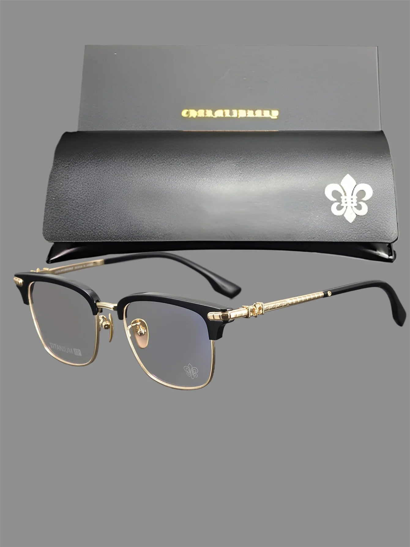 2025 Ultra Light Pure Titanium Fashion Luxury Women Square Business Glasses High Quality Men Optical Prescription Glasses Frame