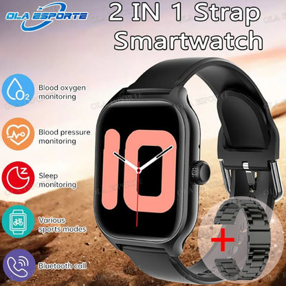 Smart Watch AMOLED Screen Bluetooth Call Smartwatch Weather Heart Rate Sleep Multiple Sports Modes Sport Watches For Android IOS
