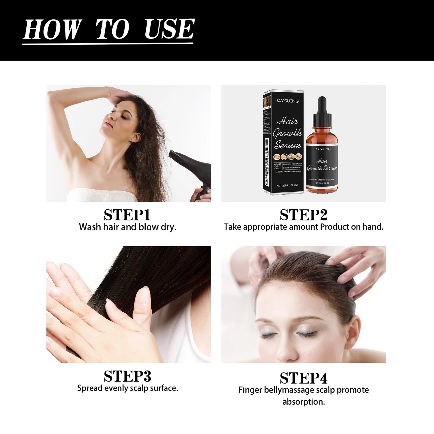 Hair Growth Oil Fast Hair Growth Effective Treatment for Baldness Hereditary Hair Loss Postpartum Hair Loss Seborrheic Hair Loss