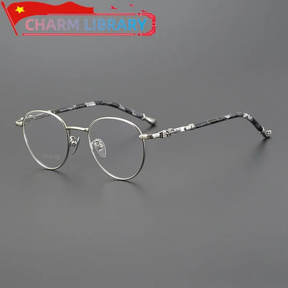Eyeglass Frame For Men Titanium Acetate Designer Luxury Brand Women Myopia Reading Titanium Eyeglasses Prescription Eyewear