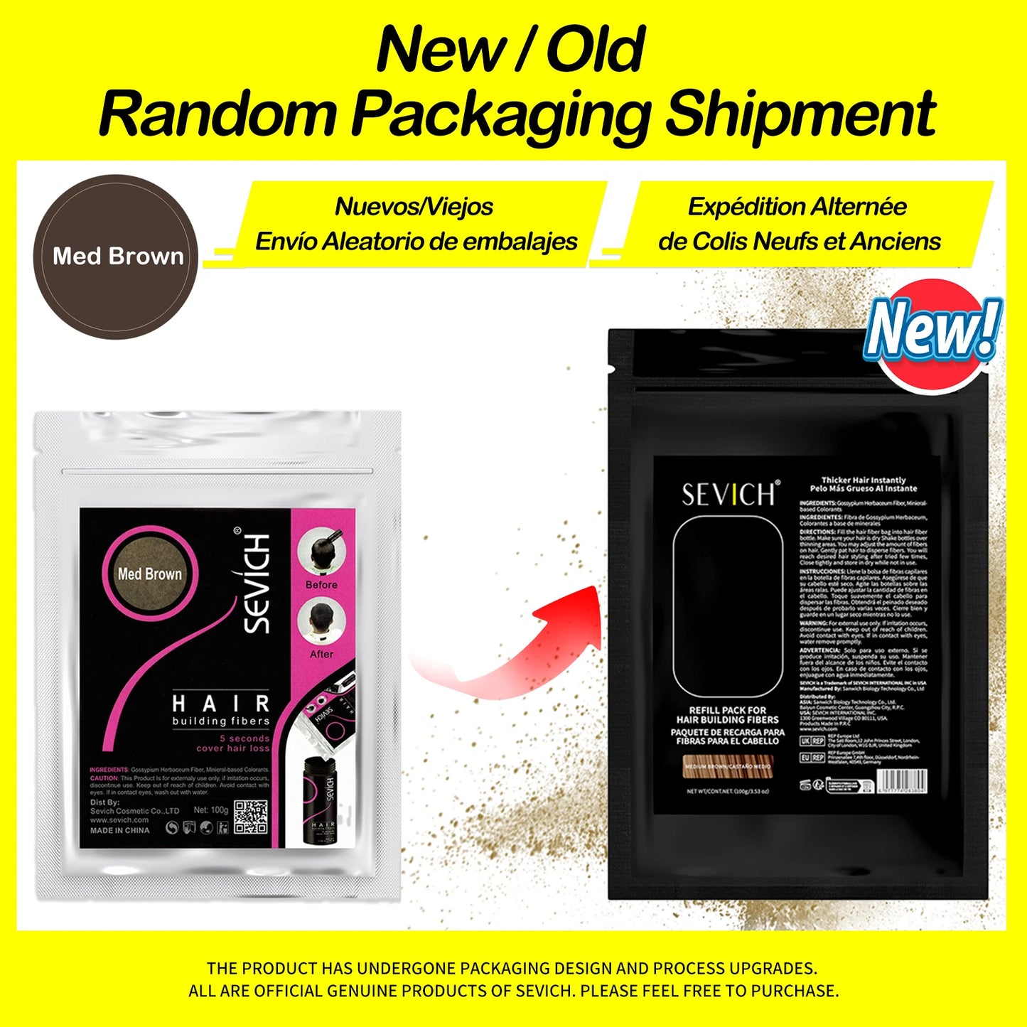 SEVICH Hair Fiber 100g Keratin Hair Fiber Thickening powder Hair Building Fiber Spray Instant Regrowth Powder Hair Loss Conceale