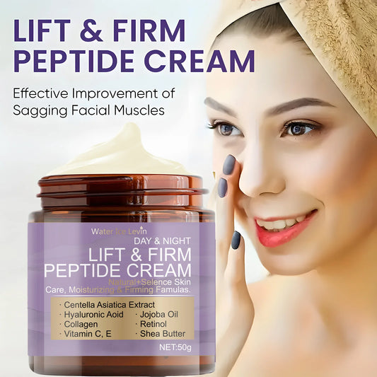 Water Ice Levin Day & Night Peptide Cream: for 24/7 Lifting & Firming With Retinol, Vitamin C & Hyaluronic Acid.