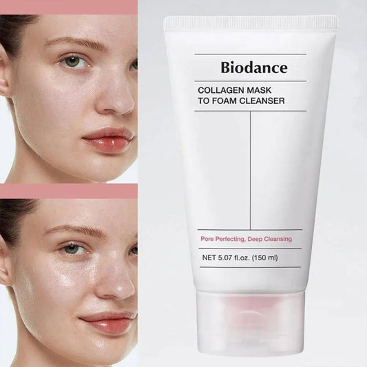 Biodance Gentle Collagen Facial Mask Foaming Cleanser 2-in-1 Enriched Collagen Fine Foam Texture Facial Mask Deep Cleansing150ml
