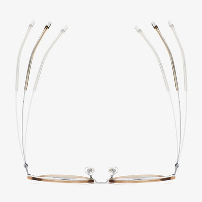 YIMARUILI New Retro Round Women's Glasses Ultralight Titanium Alloy Fashion TR90 Optical Prescription Eyeglasses Frame Men 82007