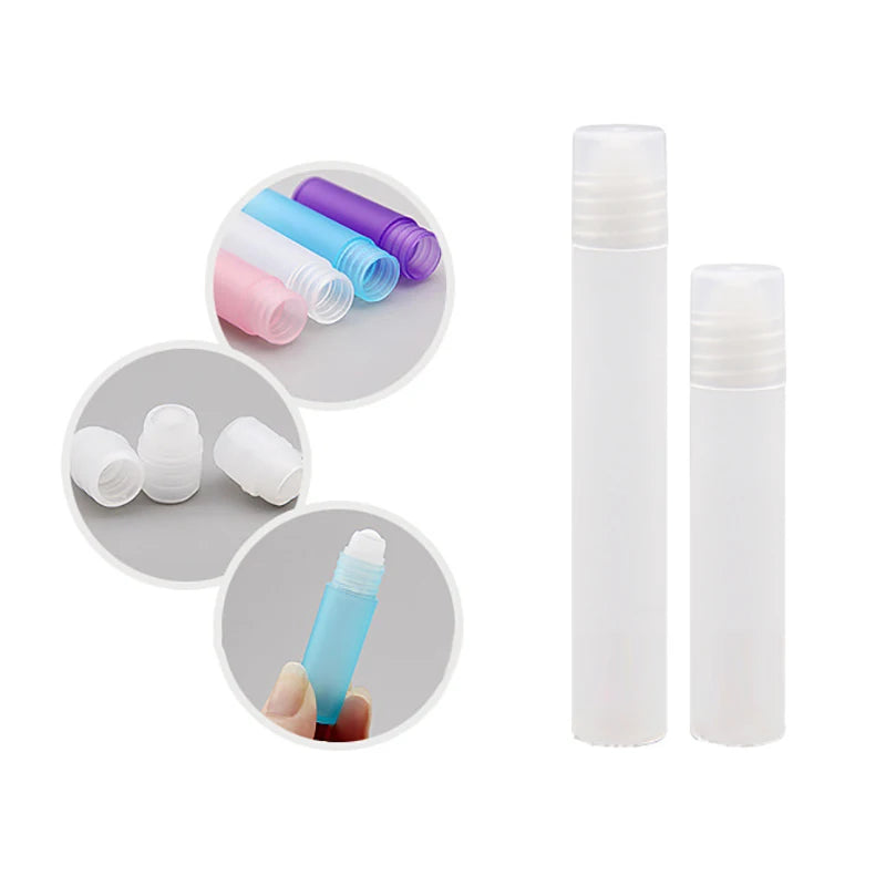 5/8/10ml Empty Perfume Roll Roller Ball Bottle On Plastic Liquids Oil Container Refillable Bottles Holders New Bottling Bottle