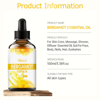 Bergamot essential oil is unique and attractive, suitable for body care and hair care, and can also be used in a diffuser.