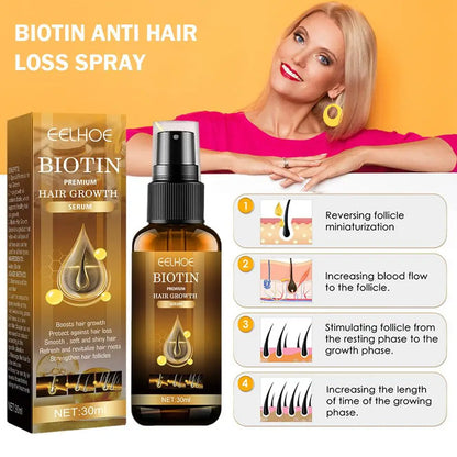 1/3/5Pcs Products Biotin Thickening Fast Growing Hair Care Essential Oils Anti Hair Loss Spray Scalp Treatment For Men Women