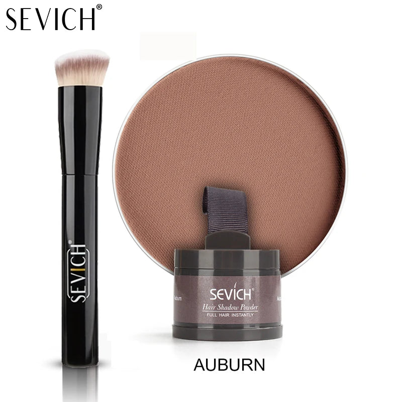 SEVICH Root Touch Up Hair Powder With Brush Hair Loss Concealer For Thinning Hair Women Men Root Cover Up Hairline Shadow Powder