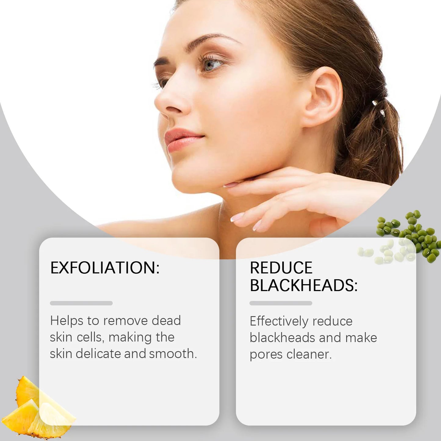 Rice Enzyme Cleansing Powder for Face Exfoliating Powder Wash to Remove Blackheads Oil Control Pore Refining for Acne Skin 75g