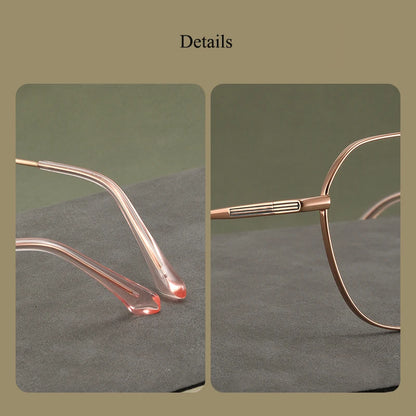 BCLEAR New Arrival Fashion Men Women Pure Titanium Eyeglasses Frames Fashion Literary Retro Prescription Spectacles Ultra-light
