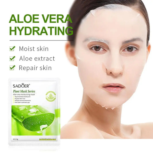 Aloe Vera Moisturizing face mask  Brightening Hydrating Natural plant ingredients Soothing face Care beauty skincare