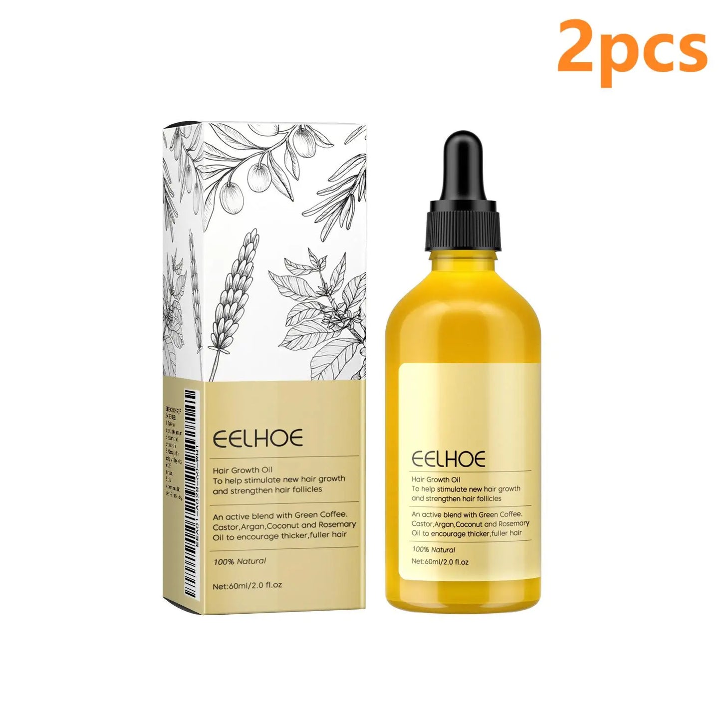 EELHOE Rosemary Oil Hair Growth Products Anti Hair Loss Treatment Volume Hair Thickener Strengthening Rosemary Essential Oil