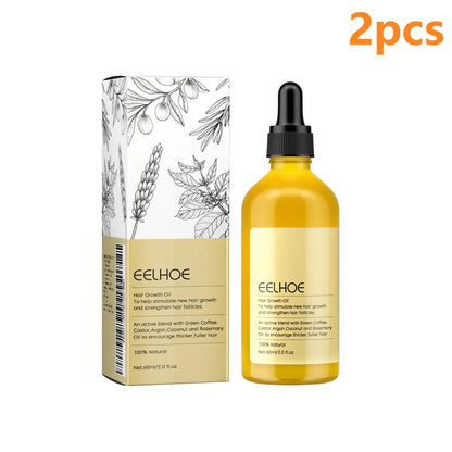 EELHOE Rosemary Oil Hair Growth Products Anti Hair Loss Treatment Volume Hair Thickener Strengthening Rosemary Essential Oil