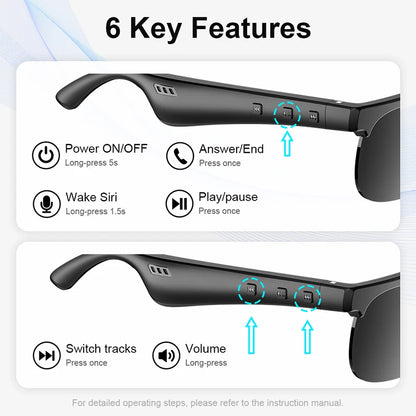 Xiaomi Popular AI Smart Glasses Wireless Bluetooth Glasses Wireless Speakers Multifunctional Sunglasses Sports Glasses New Hot