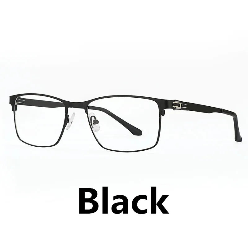 Optical Men Titanium Alloy Eyeglasses Frames for Men Eyewear Flexible Temples Legs IP Electroplating Alloy Spectacles