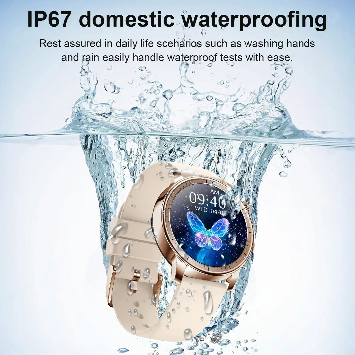 2024 New For Huawei Fashion Smart Watch Women Heart Rate  AMOLED HD Ladies Bracelet Call IP67 Waterproof Heart Rate Smartwatch