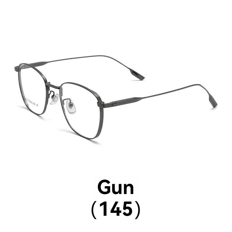 New ultra-light pure titanium thickened wide-edged large-frame glasses for men's fashionable and versatile big face design