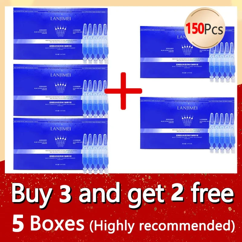 Blue Copper Peptide Anti Wrinkle Serum Nicotinamide Whitening Brighten Essence Collagen Hyaluronic Acid Moisturizing Skin Care