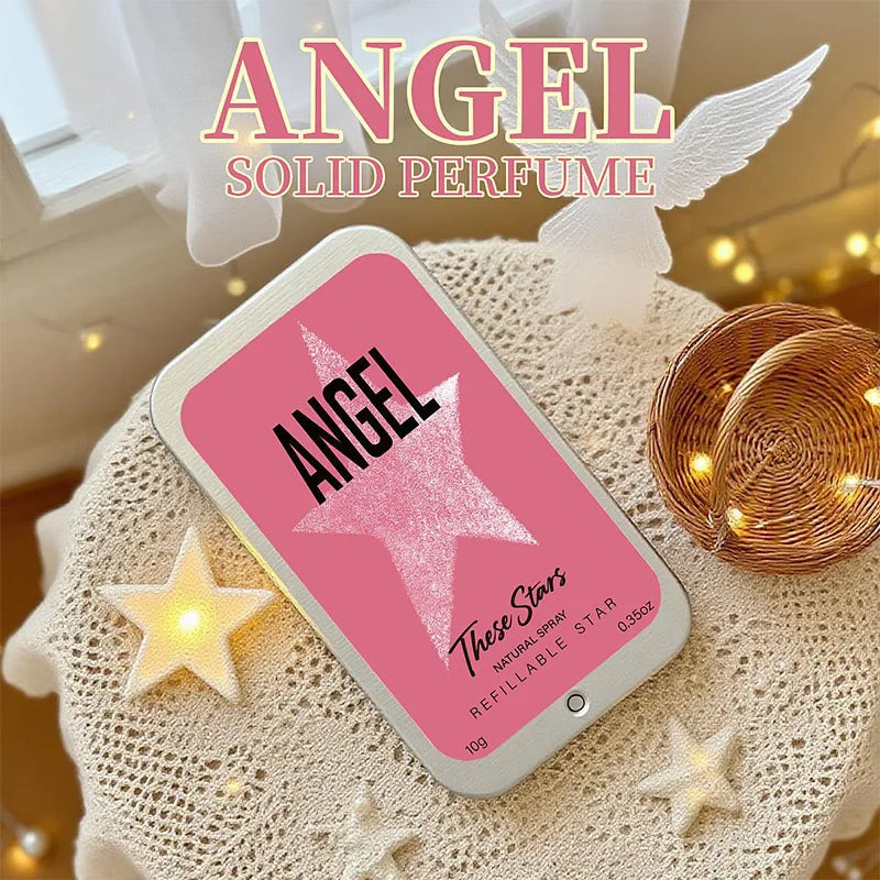 Angel Star Solid Perfume Cream Floral Fruity Cologne Long-lasting Fragrance Essential Oil Portable Dating Business Solid Perfume