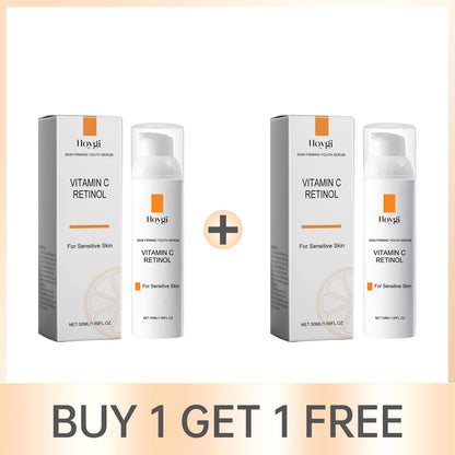 Retinol Vitamin C Face Cream Fade Fine Line Dark Spot Removal Pore Shrinking Anti Freckle Lifting Moisturizing Brightening Cream