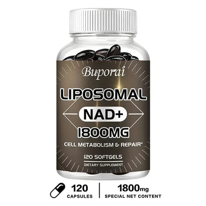 Liposomal NAD Supplement - Promotes Overall Health, Enhances Energy, Repairs Cells, Boosts Immunity, Efficient Absorption