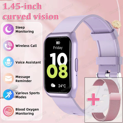 New Curved Screen Smart Watch 2025 For Health Watch Heart Rate Blood Oxygen/Pressure Sleep Monitor Sports Waterproof Smartwatch