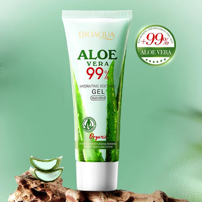 10PCS 50ml Hydrating And Soothing Aloe Vera Gel Moisturizing Soothing Skin Deep Repair Aloe Vera Gel Skin Care Facial Care