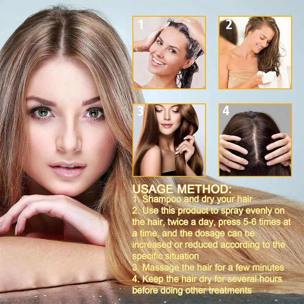EELHOE Biotin Hair Growth Serum Regrowth Hair and Scalp Treatments Strengthen Hair Products Women Care Anti Hair Loss Spray 30ml