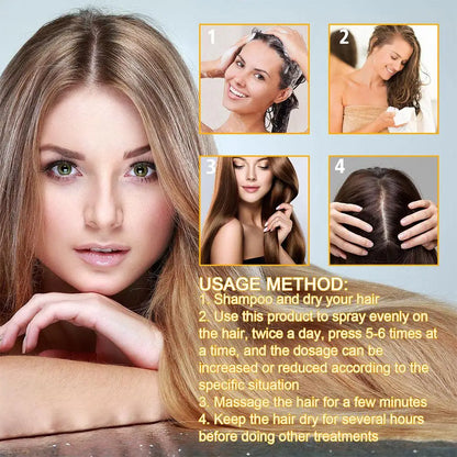 EELHOE Biotin Hair Growth Serum Regrowth Hair and Scalp Treatments Strengthen Hair Products Women Care Anti Hair Loss Spray 30ml