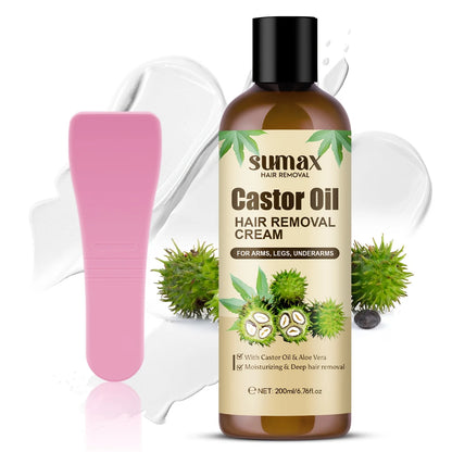 Aloe Vera Women'S Hair Removal Cream with Castor Oil, Moisturizing And Gentle Non-Irritating Skin Smoothness, for Daily Cleaning