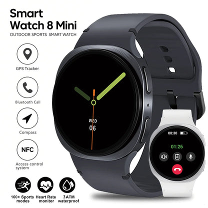 New Watch 8 Mini GPS Track Smart Watch For Men Women Health Sport AMOLED Heart Rate Bluetooth Call Waterproof Smartwatches 2025