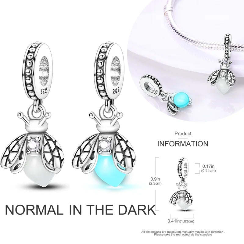 Hot Sale 925 Silver Charms Beads Perfume Animal Butterfly Pendants Fit Original Bracelet DIY Jewelry