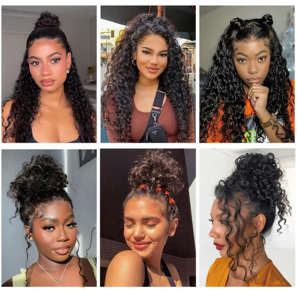 Invisi Strap 360 Hd Full Lace Front Wig Human Hair Upgrade Invisible Strap Pre Cut Water Wave 360 Glueless Human Hair Wigs