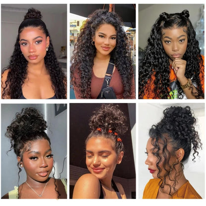 Invisi Strap 360 Hd Full Lace Front Wig Human Hair Upgrade Invisible Strap Pre Cut Water Wave 360 Glueless Human Hair Wigs