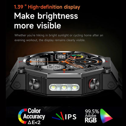 New GPS Smartwatch 1.39'' AMOLED Display 100 Sports Modes Voice Calling Smart Watch Men Women Military Grade Toughness Watches