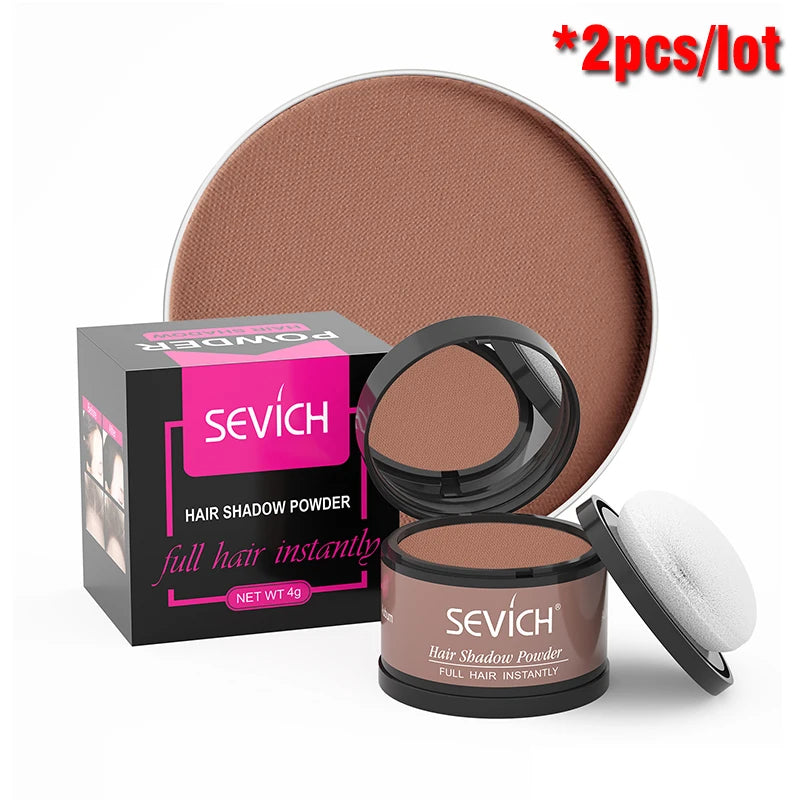 Sevich Hairline Shadow Powder Instantly Black Root Cover Up Natural Hair Filling Hair Fluffy Powder Waterproof Hair Concealer
