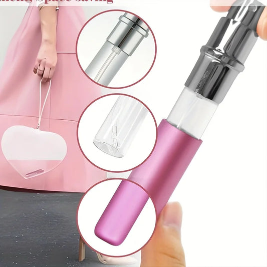 5ml Perfume Spray Bottle Portable Refillable Bottle Empty Cosmetic Containers Travel Aluminum Perfume Atomizer