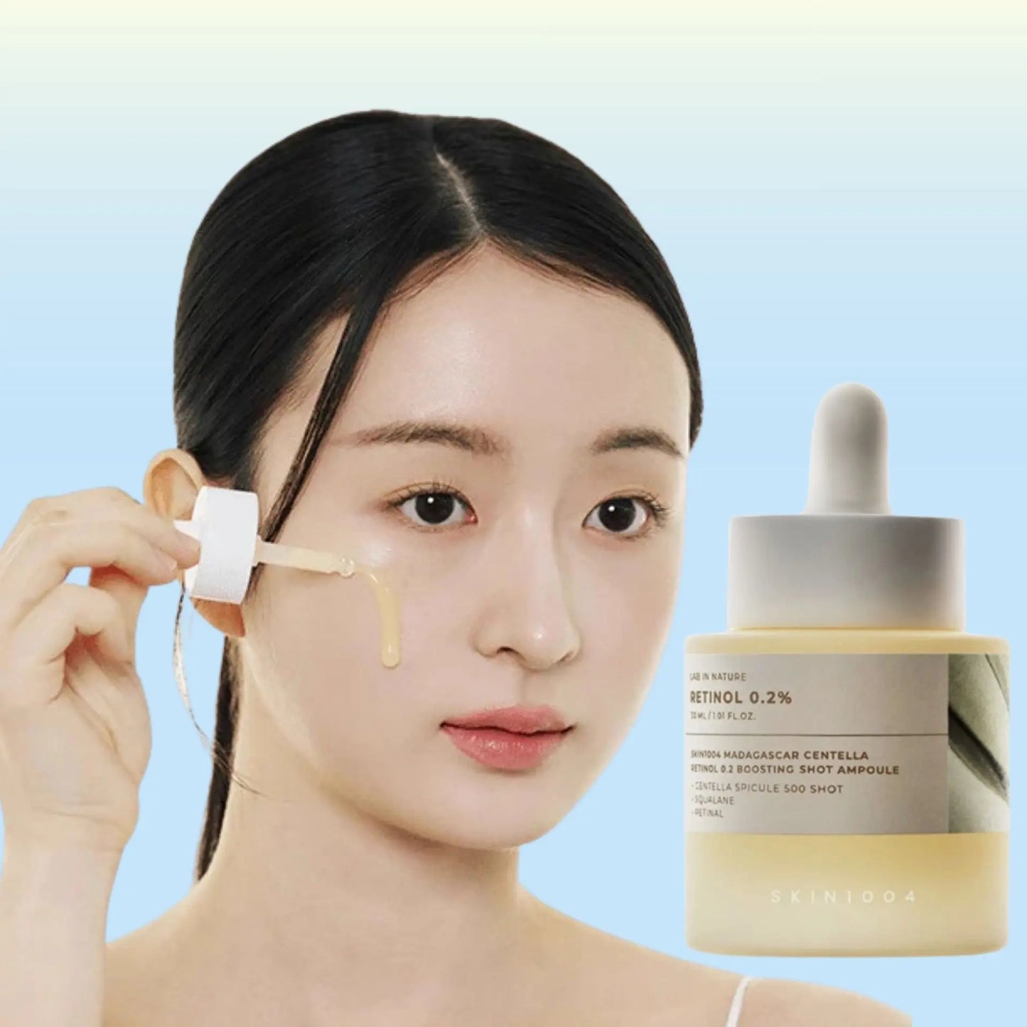 SKIN1004 Centella Retinol 02% Serum 30ml Facial Anti Aging Essence Lifting Firming Skin Care Pore Minimizing Treatment Smoothing