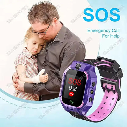 2025 New Kids Smart Watch SOS LBS Location Camera 2G Sim Card Call IP67 Waterproof GPS Location Child Smartwatch Boy Girl Gift